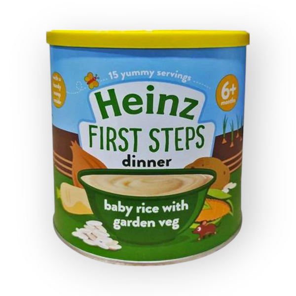 Heinz First Steps Dinner Baby Rice with Garden Veg, 6m+, 200g