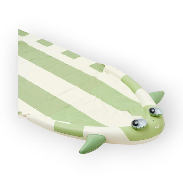 SUNNYLiFE Khaki color inflatable Slip and Slide Shark