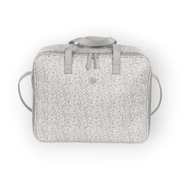 Pasito a Pasito Flower Mellow Grey Travel Holiday and Maternity Bag