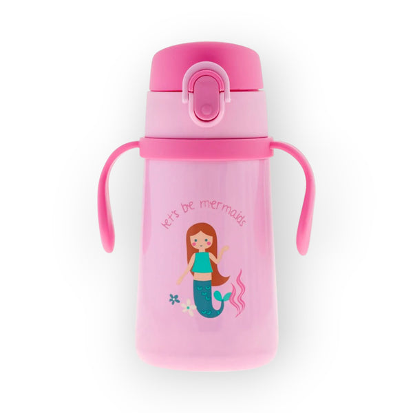 Stephen Joseph Double Wall SS Bottle with Handle Mermaid