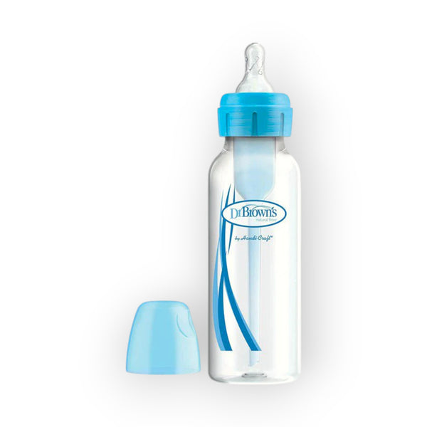 Dr. Brown's Natural Flow Options+, Anti-Colic Baby Bottle, Narrow, 250ml - Blue