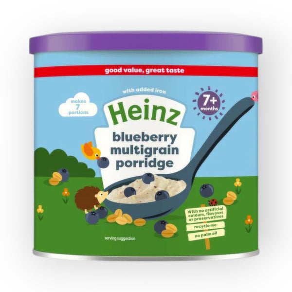 Heinz First Steps Breakfast Blueberry Multigrain Porridge, 7m+, 220g