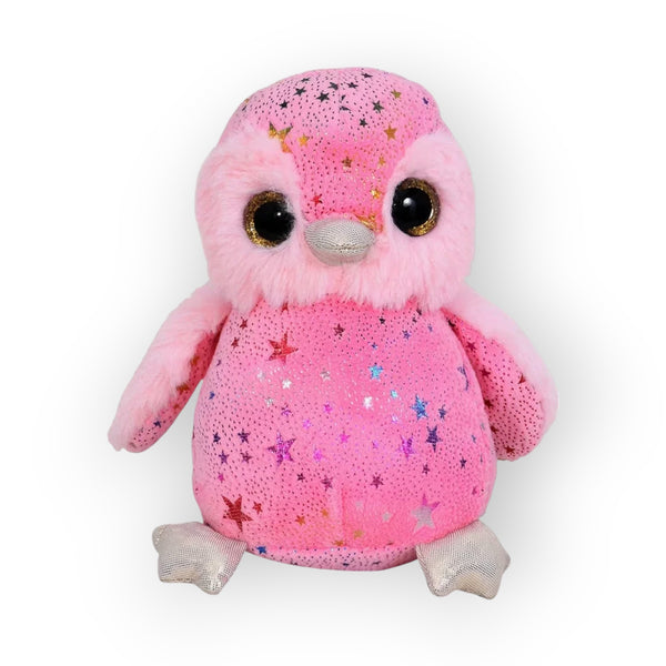 Mirada 18cm Glitter Eye Penguin - Pink Foil