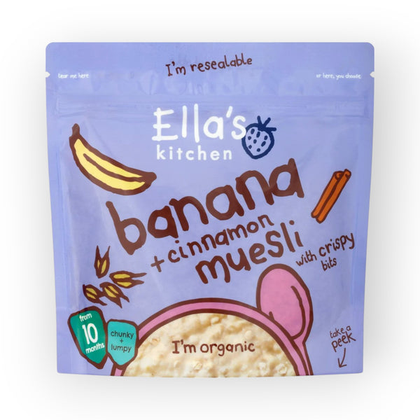 Ella's Kitchen Banana & Cinnamon Muesli, 10m+ 215g