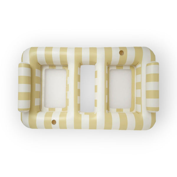 SUNNYLiFE Luxe Twin Hammock Float Mango Bay Soft Mustard