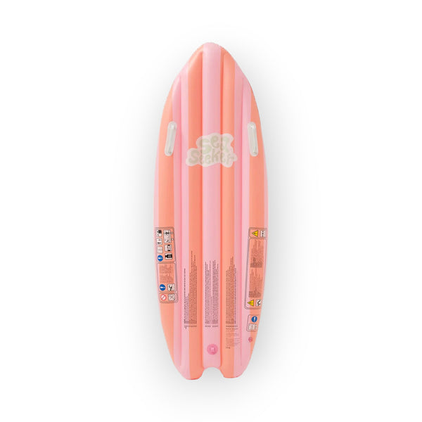 SUNNYLiFE pink color inflatable Ride With Me Surfboard Float Sea Seeker Strawberry