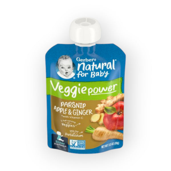 Gerber Natural for Baby Veggie Power, Parsnip Apple Ginger, 99g