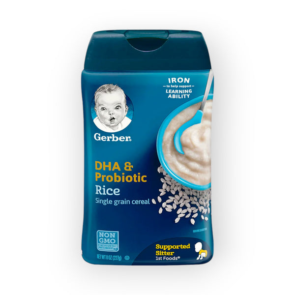 Gerber Baby Rice Single Grain Cereal DHA & Probiotic 227 g