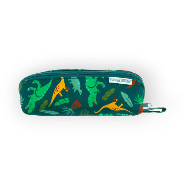 Stephen Joseph All Over Print Pencil Pouch Dino Design - Multicolour