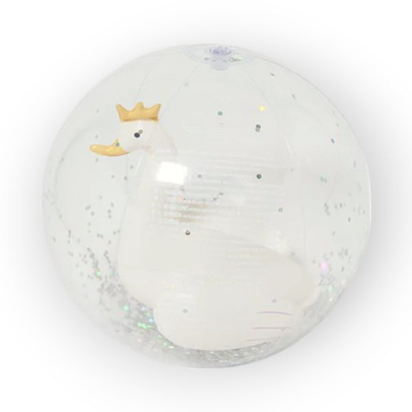 SUNNYLiFE 3D Inflatable Beach Ball Princess Swan Multi