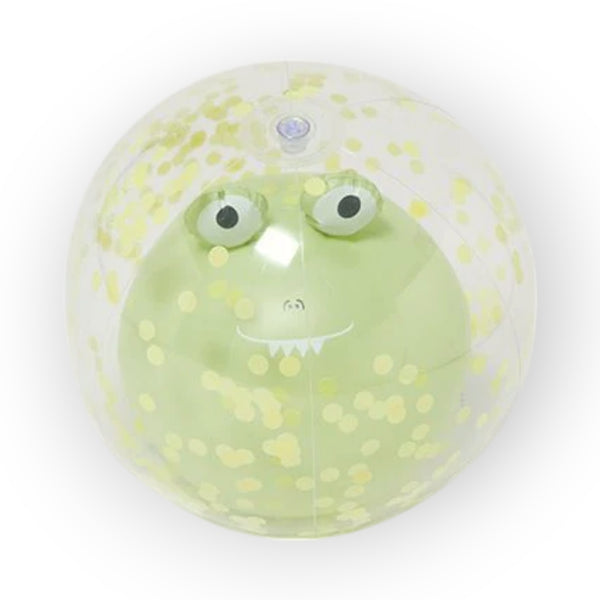 SUNNYLiFE 3D Inflatable Beach Ball Cookie the Croc Light Khaki