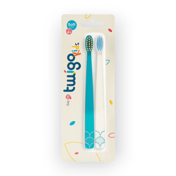 Flipper Toothbrush Flp Twigo Kids / Blue & White - 2Pcs