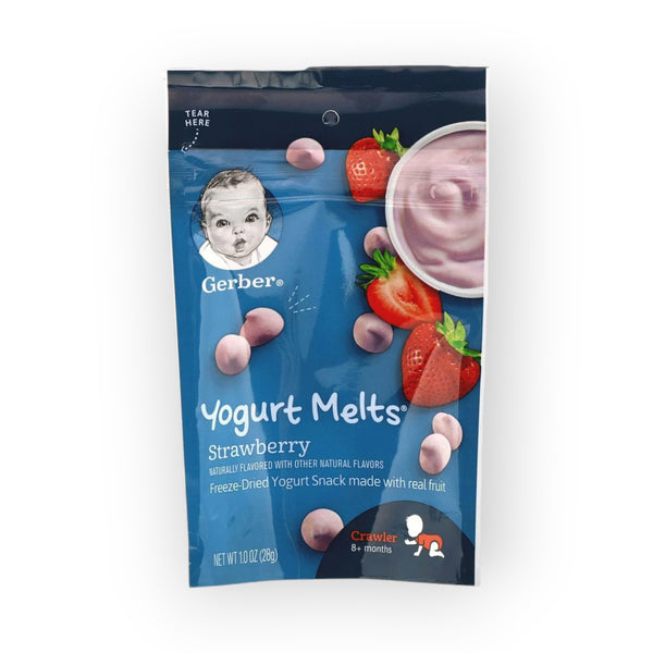 Gerber Yogurt Melts, 8+ Months, Strawberry - 28g