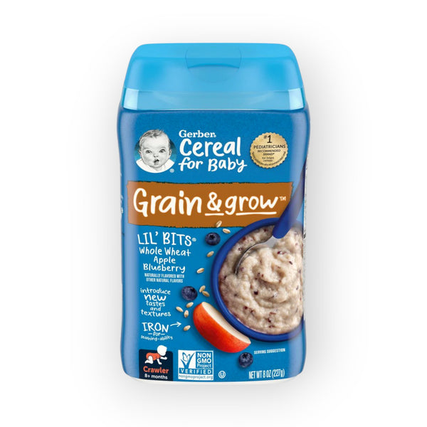 Gerber Lil' Whole Wheat Apple Blueberry Cereal - 227g