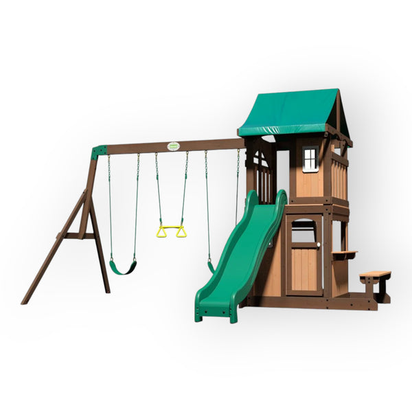 Backyard Discovery Lakewood Play Tower with Swings and Slide