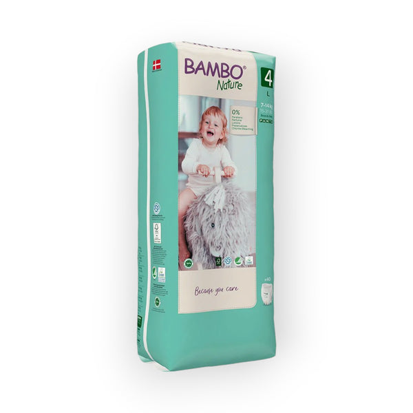 Bambo Nature Eco-Friendly Pants Diapers, Size 4,7-14 kg, Tall Pack (40 pants)