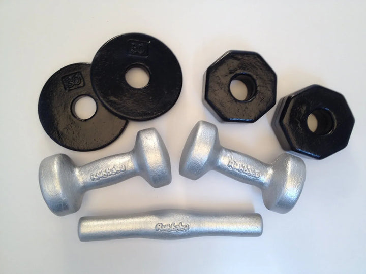 Rubbabu Weights &amp; Dumbbells - Soft, Squishy &amp; Made of 100% Natural Rubber Foam