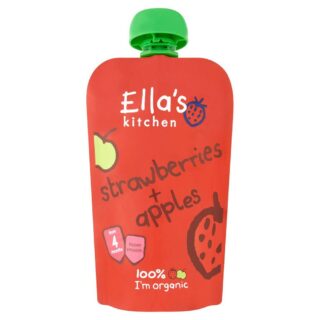 Buy Ella's Kitchen Strawberries and Apples - 120g online with Free Shipping at Baby Amore India, Babyamore.in
