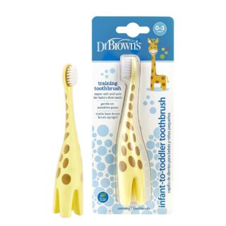 Buy Dr. Brown's Infant-to-Toddler Toothbrush, 0-3 years - Giraffe online with Free Shipping at Baby Amore India, Babyamore.in