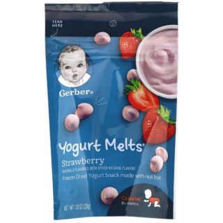 Buy Gerber Yogurt Melts, 8+ Months, Strawberry - 28g online with Free Shipping at Baby Amore India, Babyamore.in