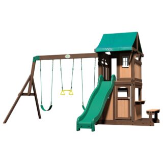 Backyard Discovery Lakewood Play Tower with Swings and Slide