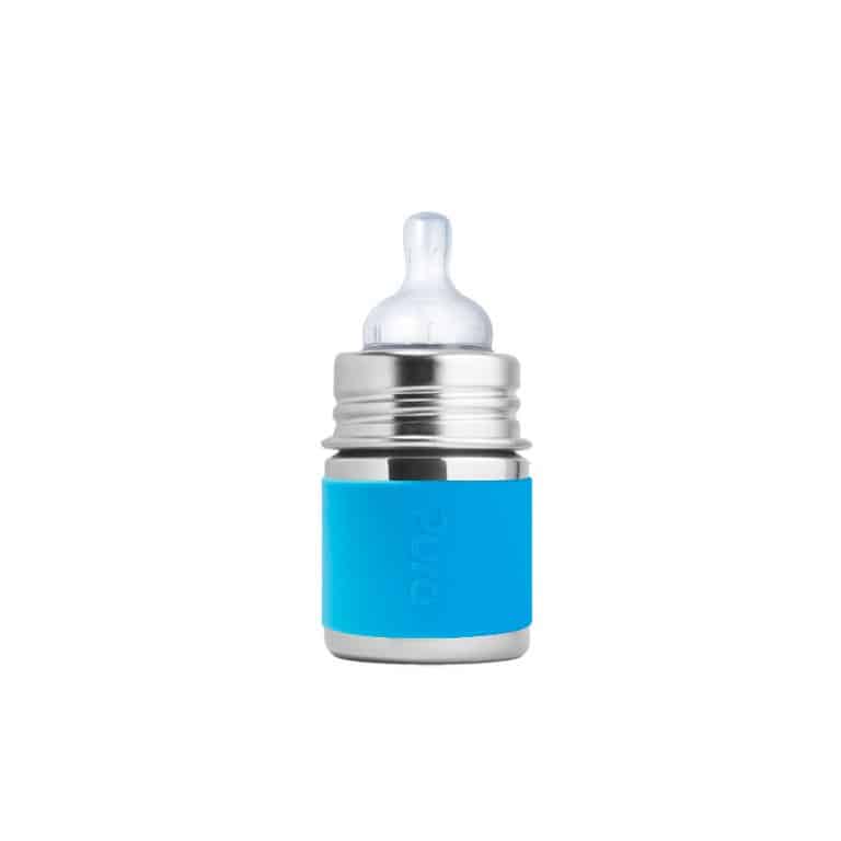 organicKidz 9-oz Stainless Steel Wide Mouthed Baby Bottle, BPA