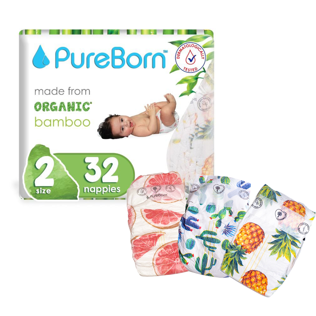 PureBorn Diapers, Single Pack - Baby Amore