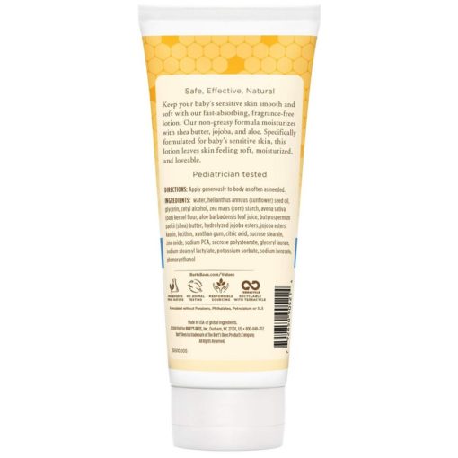 Buy Burt's Bees Baby Ultra Gentle Lotion for Baby's Sensitive Skin, 6oz/170g online with Free Shipping at Baby Amore India, Babyamore.in