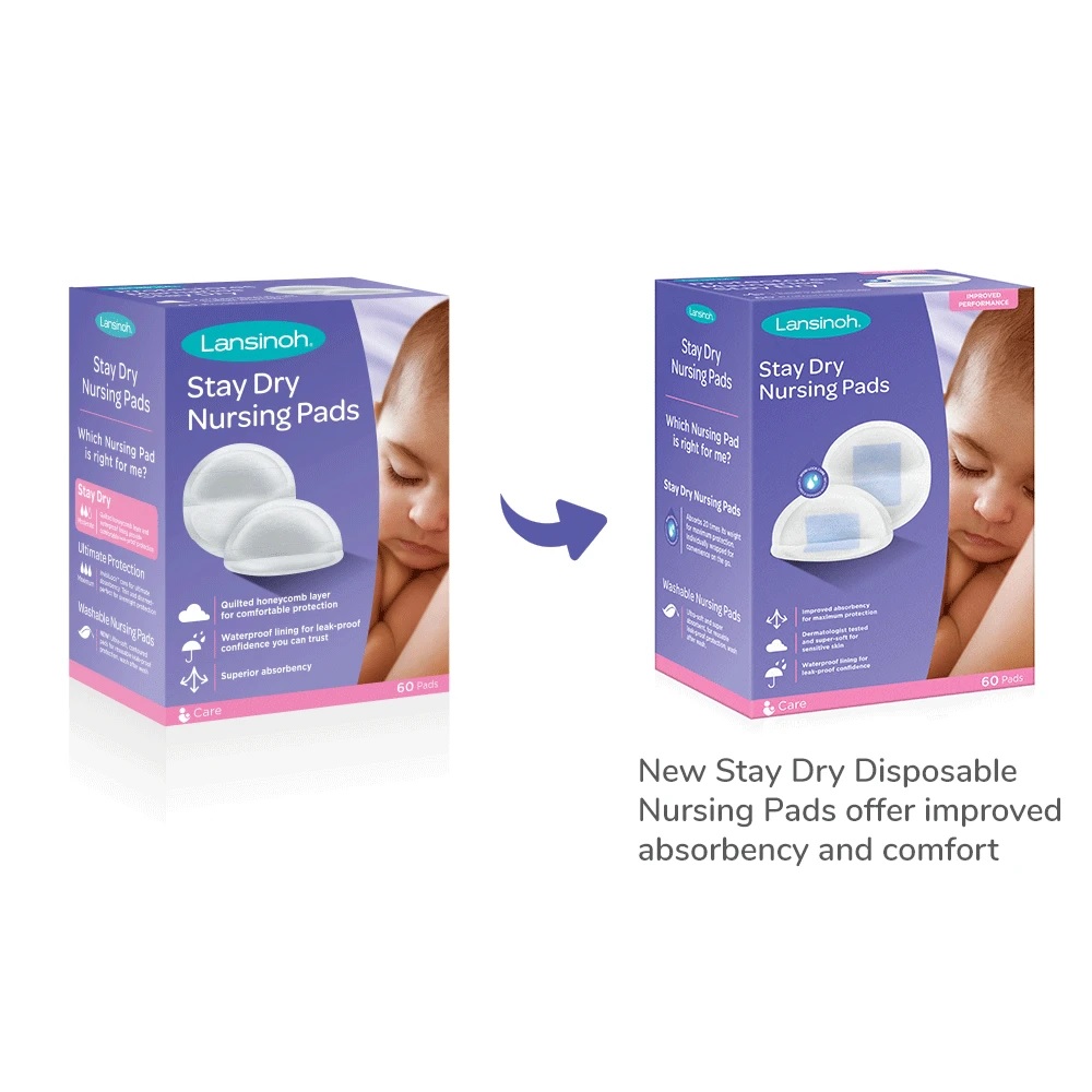 Lansinoh Stay Dry Disposable Nursing Pads for Breastfeeding 200 Count Pack  NEW