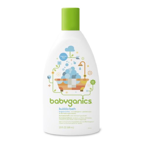 Buy Babyganics Bubble Bath, Fragrance Free, 20 fl.oz / 591ml online with Free Shipping at Baby Amore India, Babyamore.in