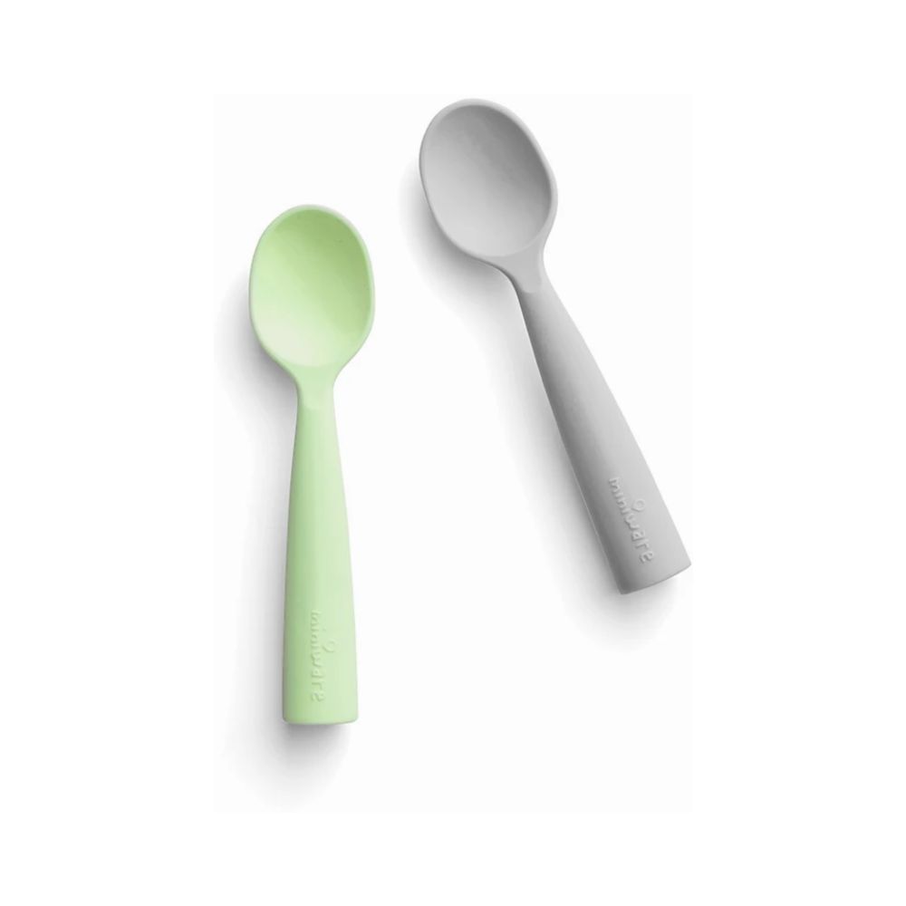 Miniware Training Spoon Set Cotton Candy + Grey