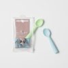 Buy Miniware Training Spoon Set - Grey/Lime online with Free Shipping at Baby Amore India, Babyamore.in