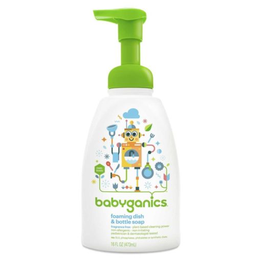 Buy Babyganics Foaming Dish & Bottle Soap, Fragrance Free, 473ml online with Free Shipping at Baby Amore India, Babyamore.in