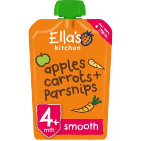 Buy Ella's Kitchen Apples Carrots Parsnips, 4m+, 120g online with Free Shipping at Baby Amore India, Babyamore.in