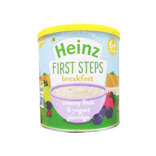 Buy Heinz First Steps Breakfast Creamy & Fruit Yogurt Porridge, 6m+, 240g online with Free Shipping at Baby Amore India, Babyamore.in