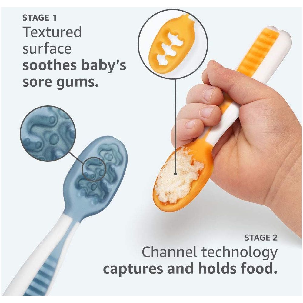 NumNum Pre-Spoon GOOtensils First Stage ~ Second Stage ~ BPA Free ~ PVC  Free