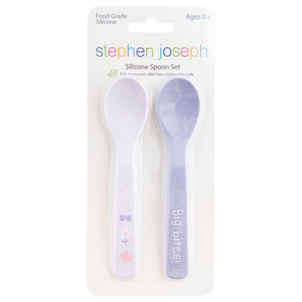 Stephen Joseph Silicone Baby Spoons Shark