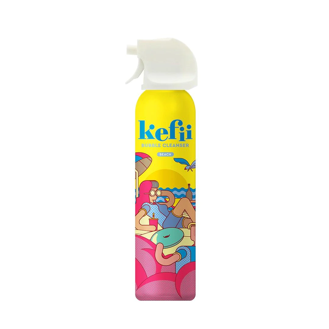 Kefii Bubble Cleanser, Beach Mango, 200ml Baby Amore