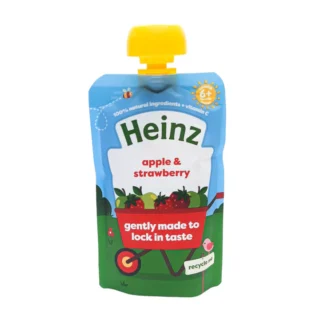 Heinz Puree 6+ Months 100g - Apple and Strawberry pouch