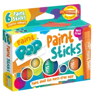 Paint Pop Classic 6 Pack Quick Dry Paint Sticks