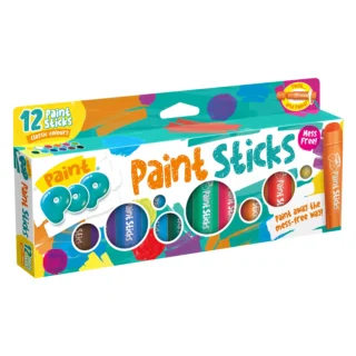 Paint Pop Classic 12 Pack Quick Dry Paint Sticks