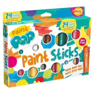 Paint Pop 24 Pack Assorted Quick Dry Paint Sticks