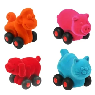 Rubbabu Micro Aniwheelies Set of 4